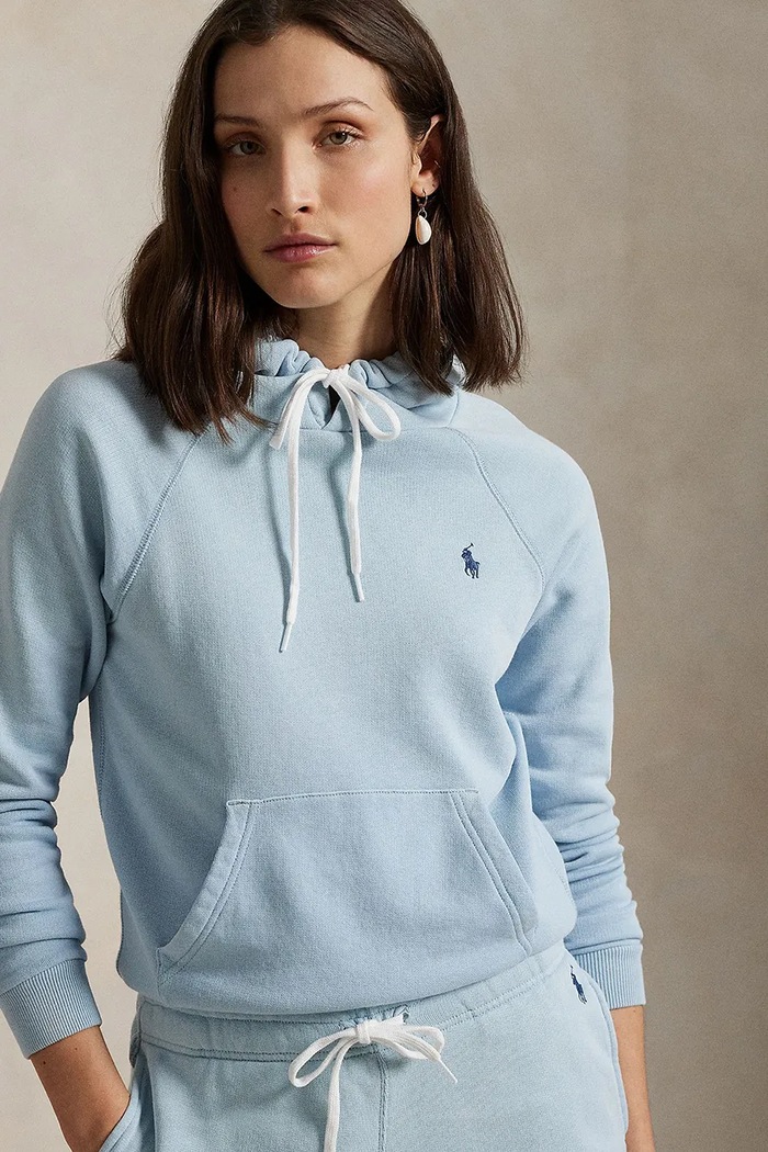 Polo Ralph Lauren bluza bawełniana niebieski 211935583
