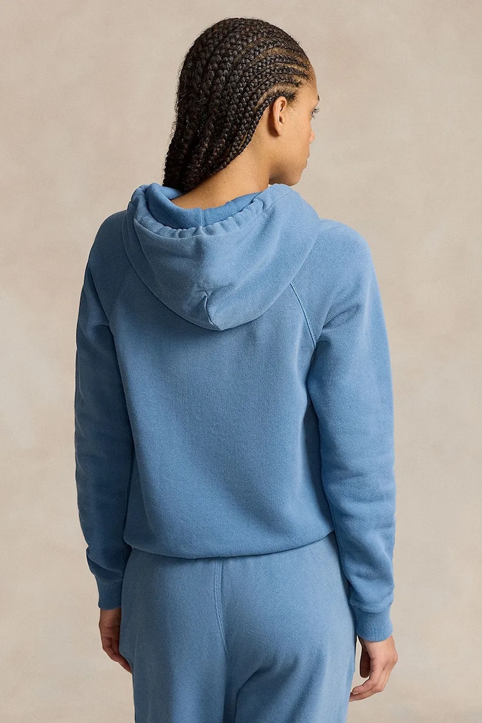Bavlnená mikina Polo Ralph Lauren 211935583 modrá SS25