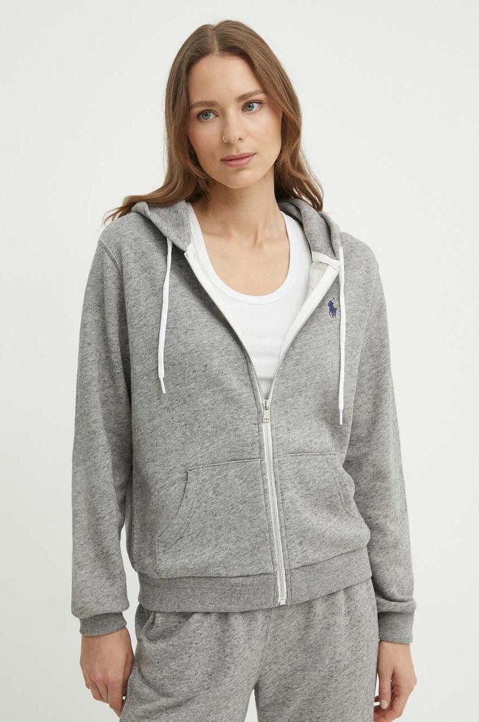 Bavlněná mikina Polo Ralph Lauren směs šedá 211935584