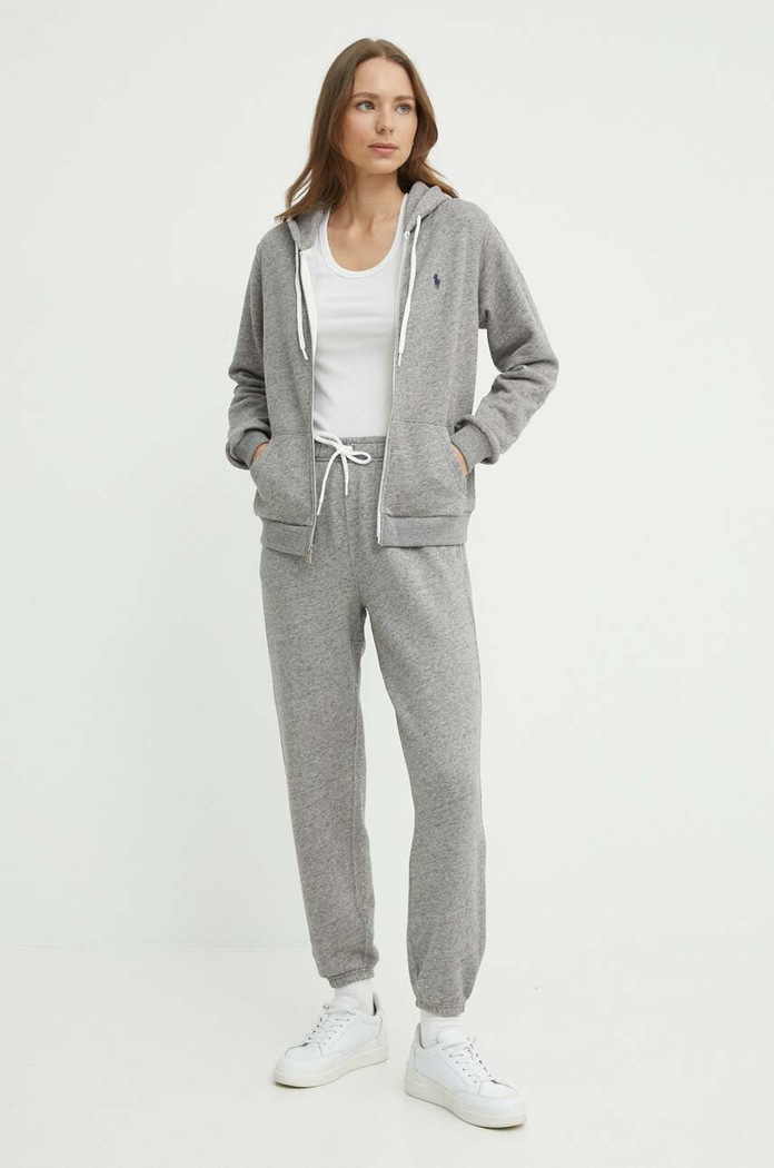 Bavlněná mikina Polo Ralph Lauren 211935584 šedá AW25
