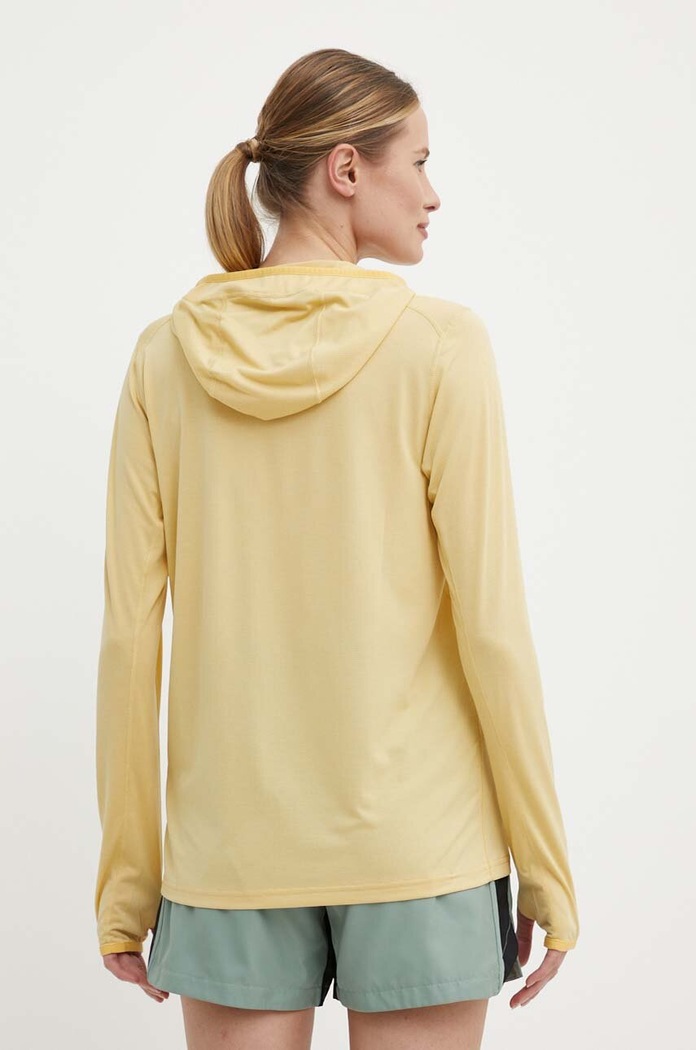 Odzież Fjallraven bluza sportowa Abisko Sun F84108.133 żółty