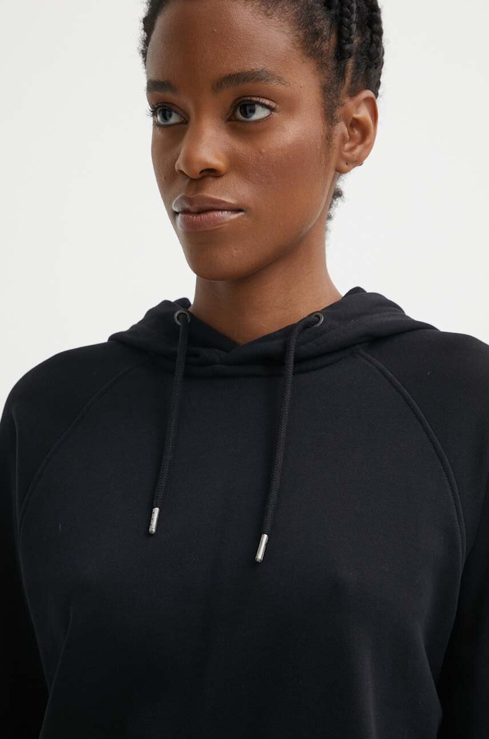 Fjallraven bluza bawełniana Vardag Hoodie czarny F86987.550