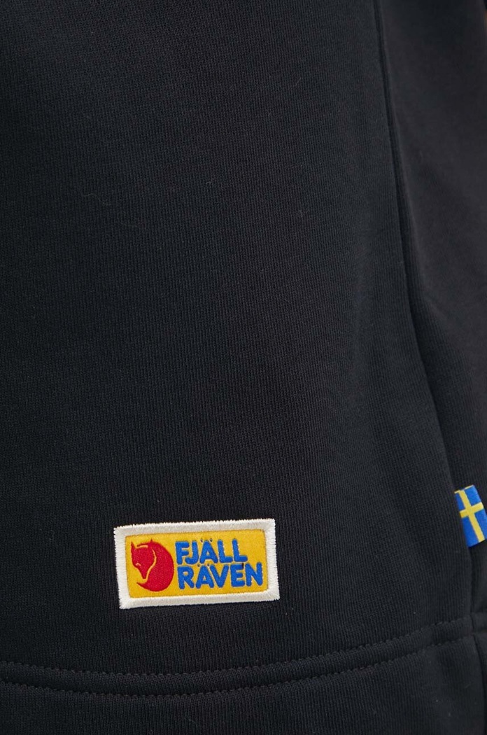 Fjallraven bluza bawełniana Vardag Hoodie F86987.550 czarny