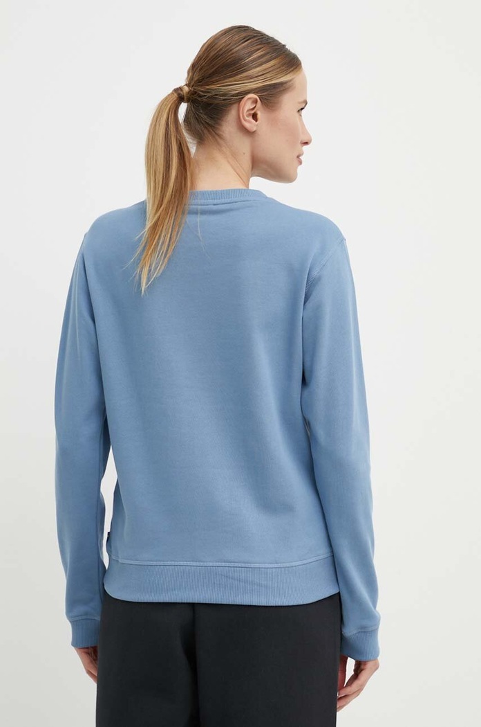 Odzież Fjallraven bluza bawełniana 1960 Logo Badge Sweater F87230.543 niebieski