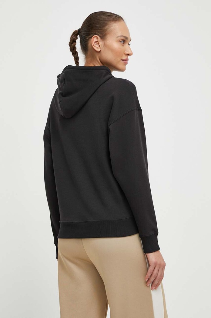 Îmbrăcăminte Puma bluză CLASSICS Shiny Logo Hoodie 625595 negru