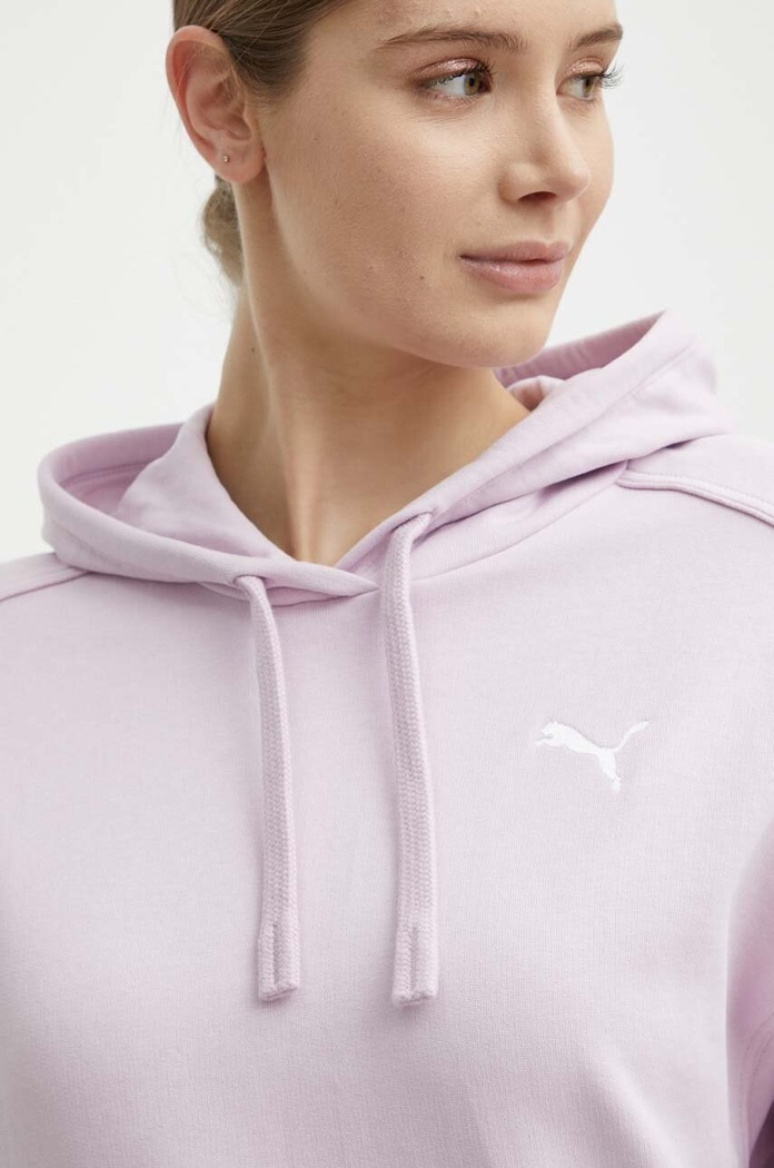 Puma bluza bawełniana HER fioletowy 677885