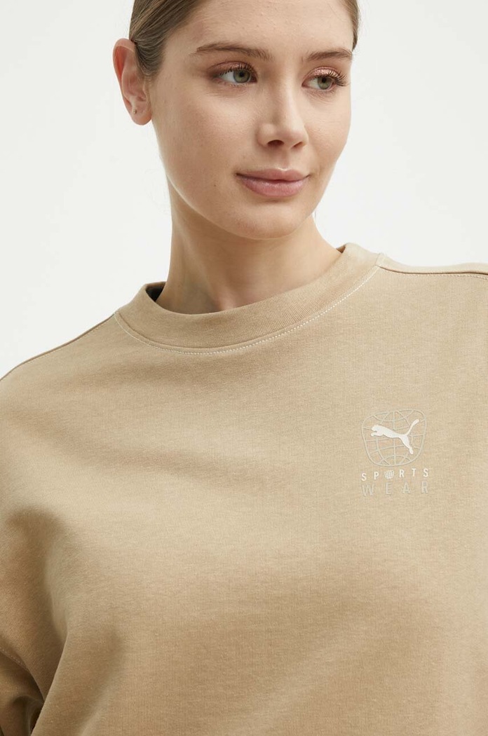 Mikina Puma BETTER SPORTSWEAR béžová 679008
