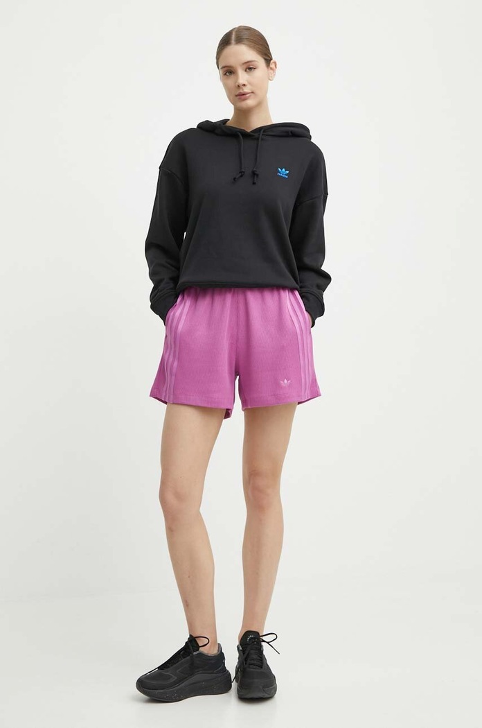 Βαμβακερή μπλούζα adidas Originals IU2458 μαύρο SS24