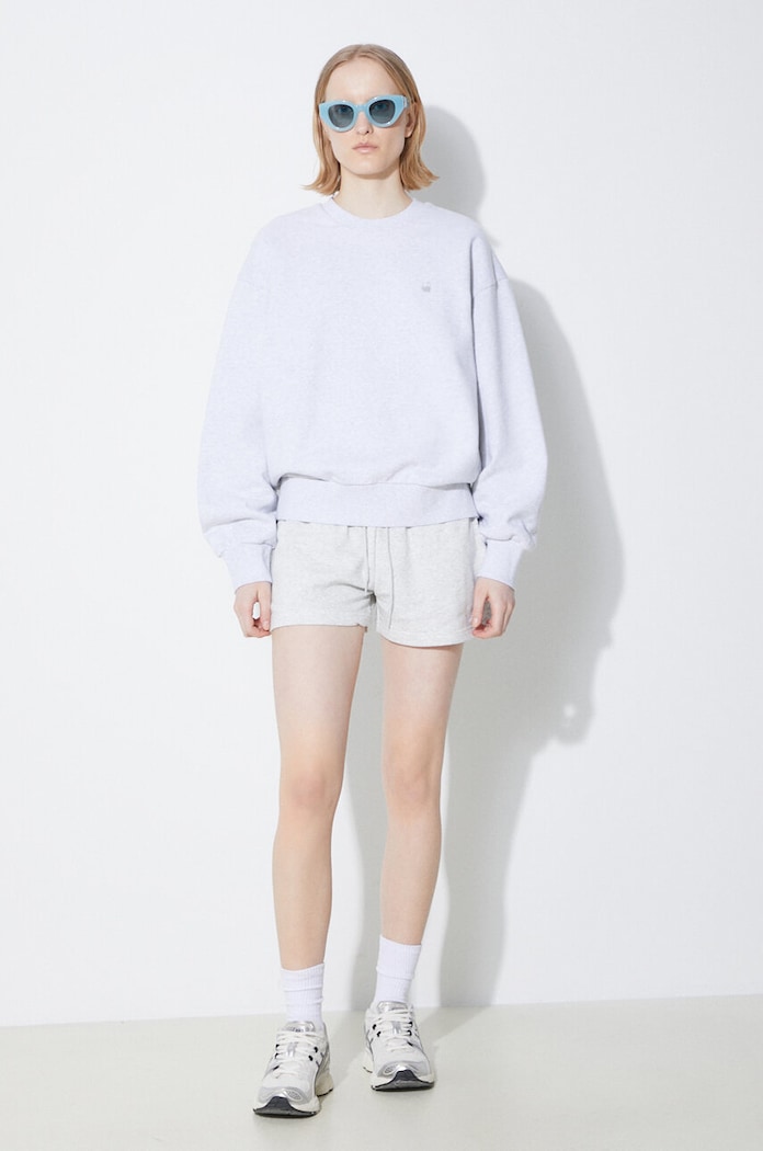 Carhartt WIP bluza bawełniana Casey I032643.1DQXX szary SS24