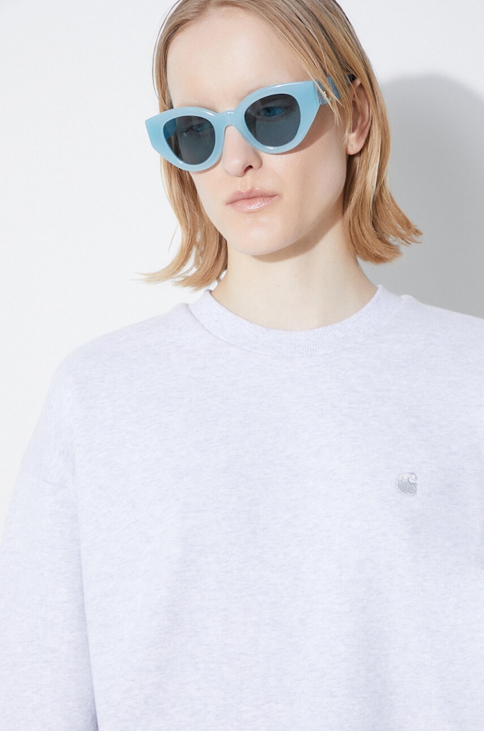 Carhartt WIP bluza bawełniana Casey I032643.1DQXX szary