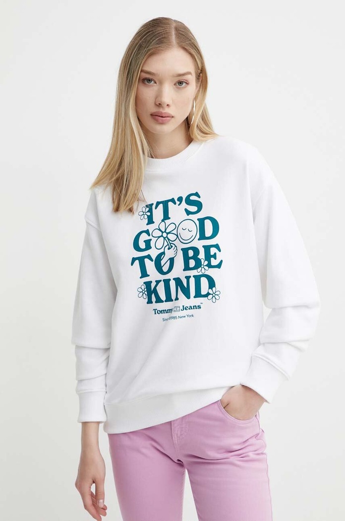Tommy Jeans bluza DW0DW17782 biały SS24