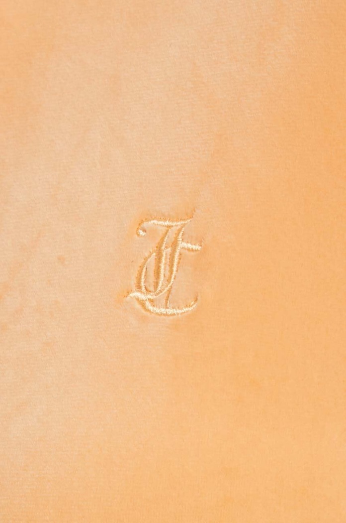 Velurová mikina Juicy Couture JCAP176.610 oranžová