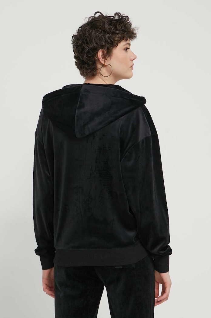 Oblečení Velurová mikina Juicy Couture JCWAS24342.101 černá