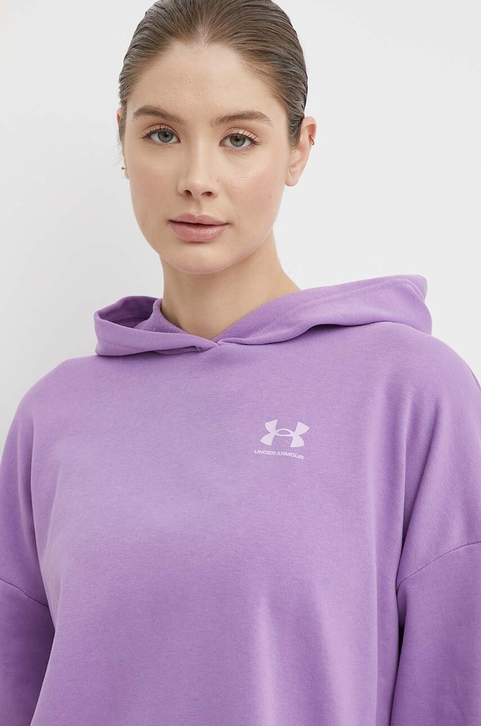 Under Armour bluza treningowa Rival fioletowy 1382736