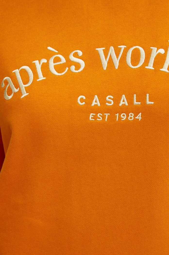 Pamučna dukserica Casall 24102 narančasta