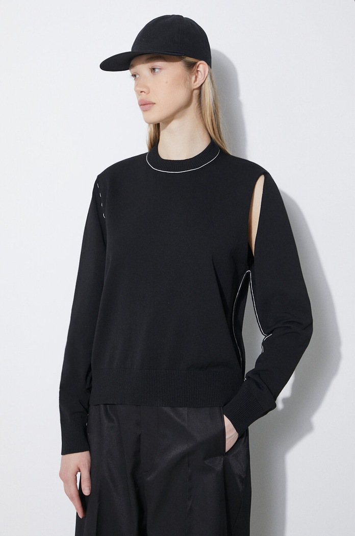 Πουλόβερ MM6 Maison Margiela άλλο μαύρο S62HL0025