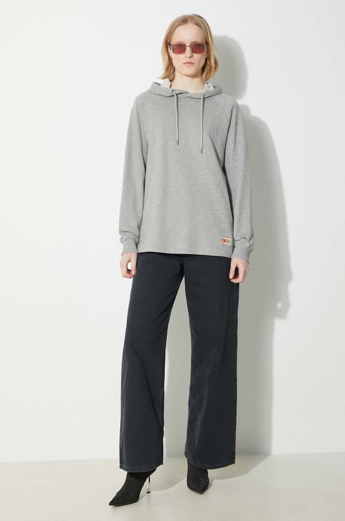 Βαμβακερή μπλούζα Fjallraven Vardag Hoodie W F86987.020.999 γκρί SS24