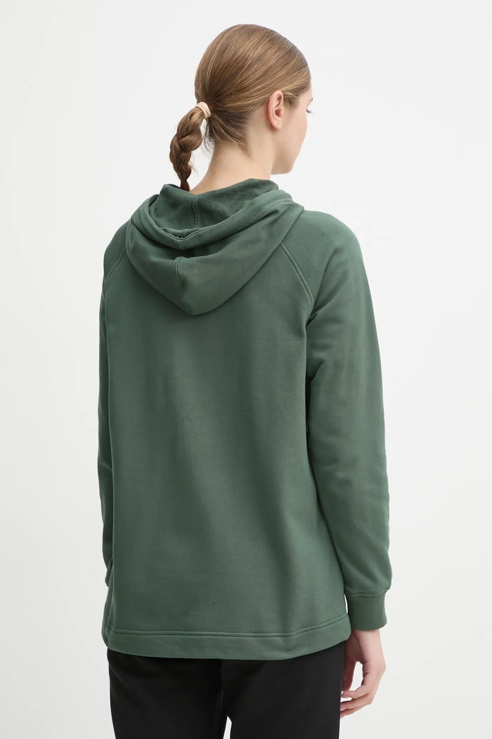 Ρούχα Βαμβακερή μπλούζα Fjallraven Vardag Hoodie W F86987.679 τιρκουάζ