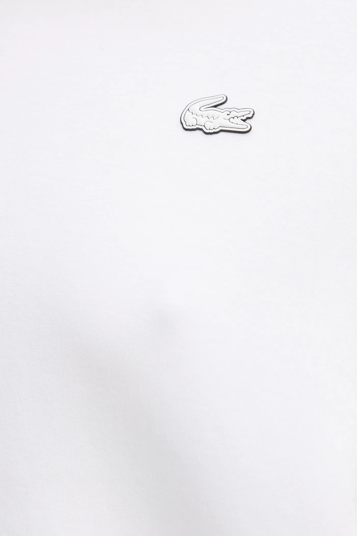 Lacoste bluza oversize z bawełną damska SF5614 biały