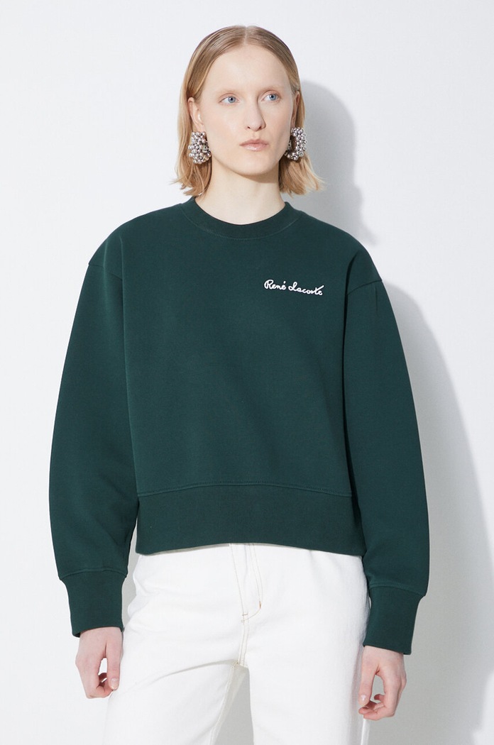 Lacoste bluza imprimeu verde SF7261