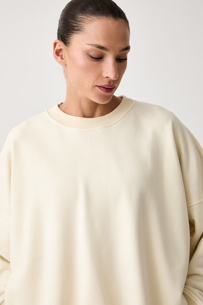 Športová mikina dámska s bavlnou Kind JOYINME Bluza.Oversize.Kind béžová