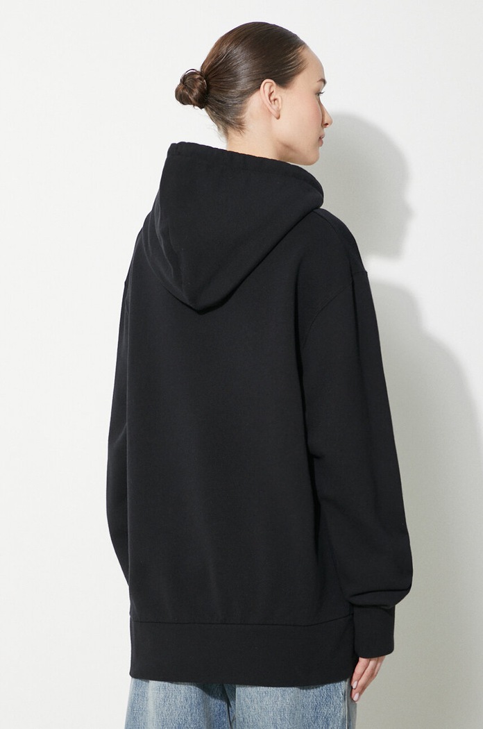 Clothing JW Anderson cotton sweatshirt Logo Embroidery Hoodie JW0164.PG0861.999 black