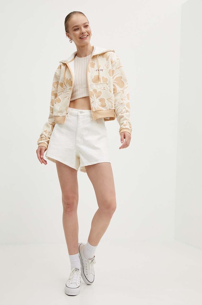 Bavlnená mikina Roxy RETRO ERJFT04846 oranžová SS24