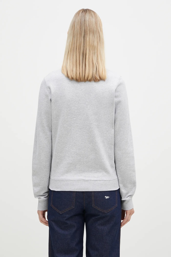 Одяг Бавовняна кофта Maison Kitsuné Fox Head Patch Regular Sweatshirt LW00302KM0001 сірий