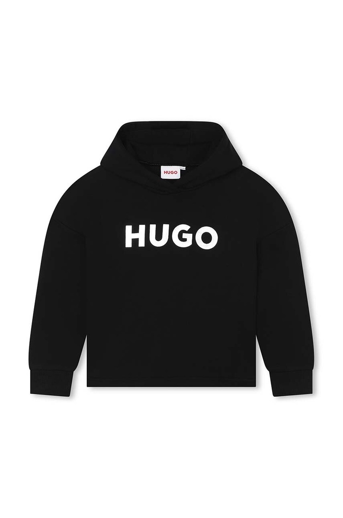 Παιδική μπλούζα HUGO G00139.114.150 μαύρο SS24