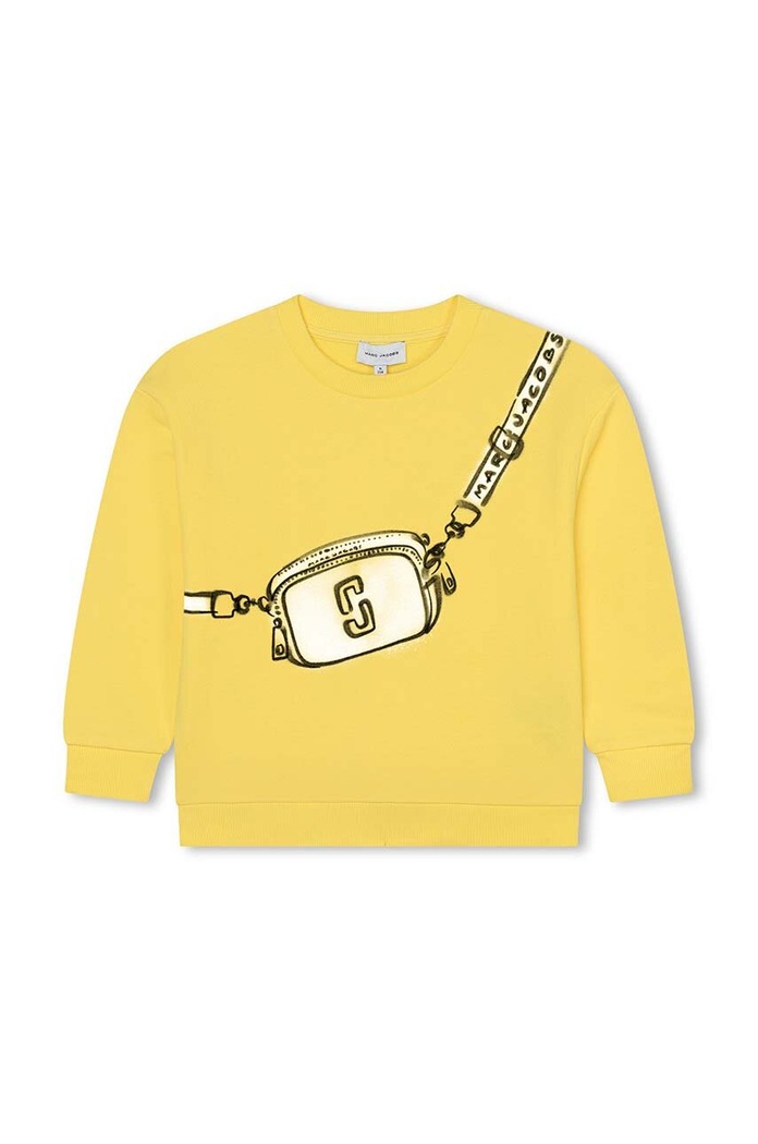 Dětská bavlněná mikina Marc Jacobs W60166.114.150 zlatá SS24