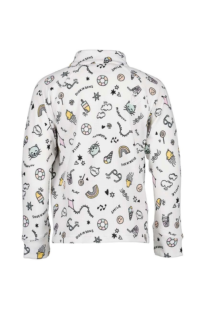 Didriksons bluza dziecięca JADIS PR KIDS FZ 505299 biały SS24