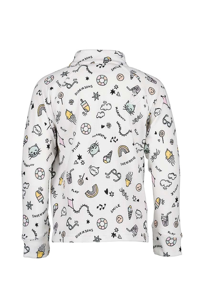 Didriksons bluza dziecięca JADIS PR KIDS FZ 505299 biały SS24
