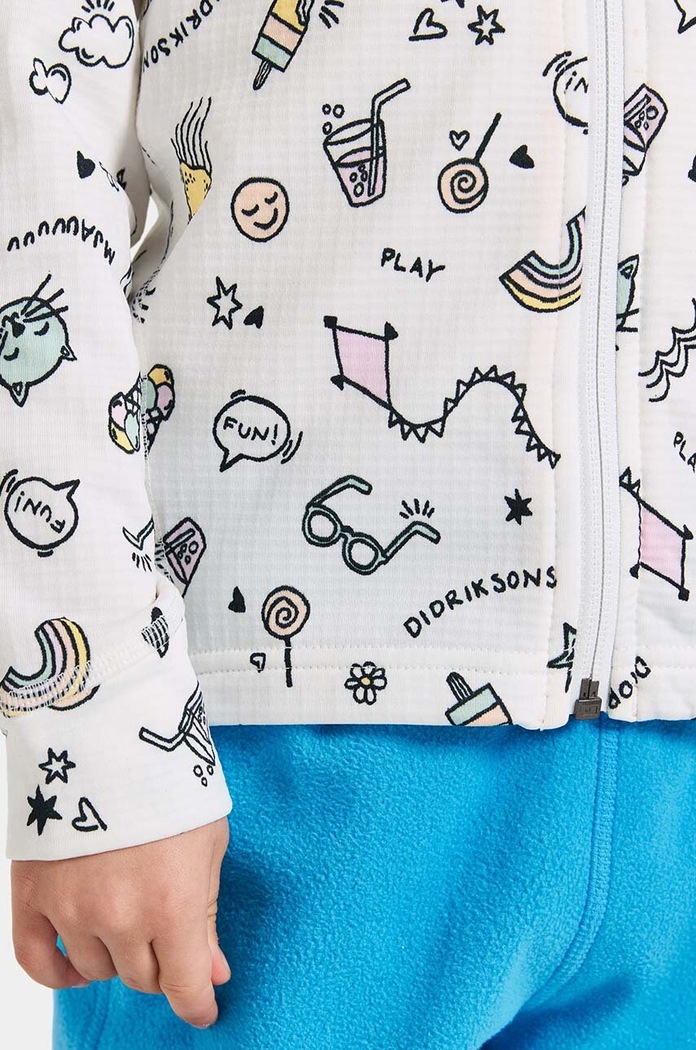 Dziewczynka Didriksons bluza dziecięca JADIS PR KIDS FZ 505299 biały