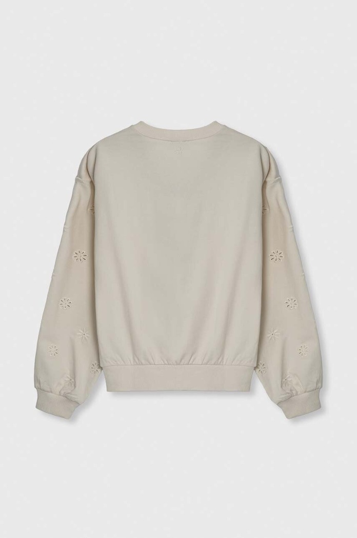 Dziewczynka United Colors of Benetton bluza bawełniana dziecięca 3BC1C10ID.G.Seasonal beżowy