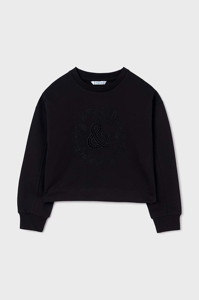 Mayoral bluza dziecięca 6455.8E.Junior.PPYH czarny SS24