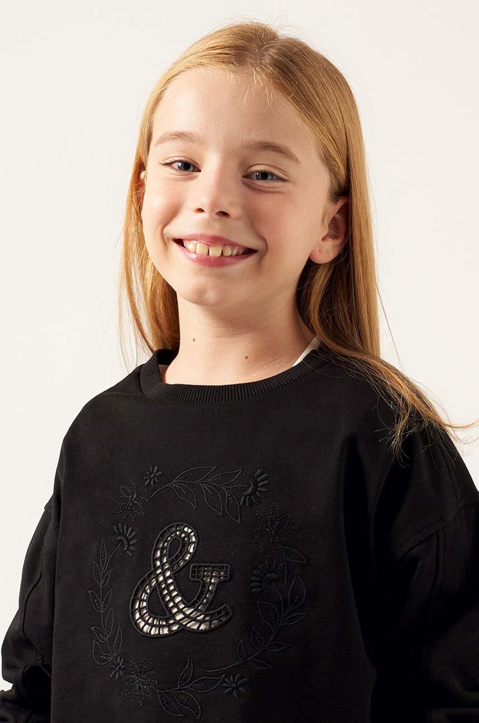 Mayoral bluza dziecięca 6455.8E.Junior.PPYH czarny