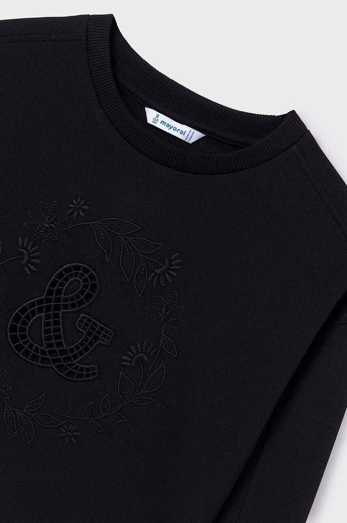 Mayoral bluza dziecięca czarny 6455.8E.Junior.PPYH
