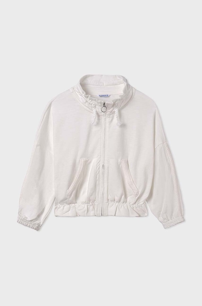 Mayoral bluza bawełniana dziecięca bawełna beżowy 6461.8C.Junior.PPYH