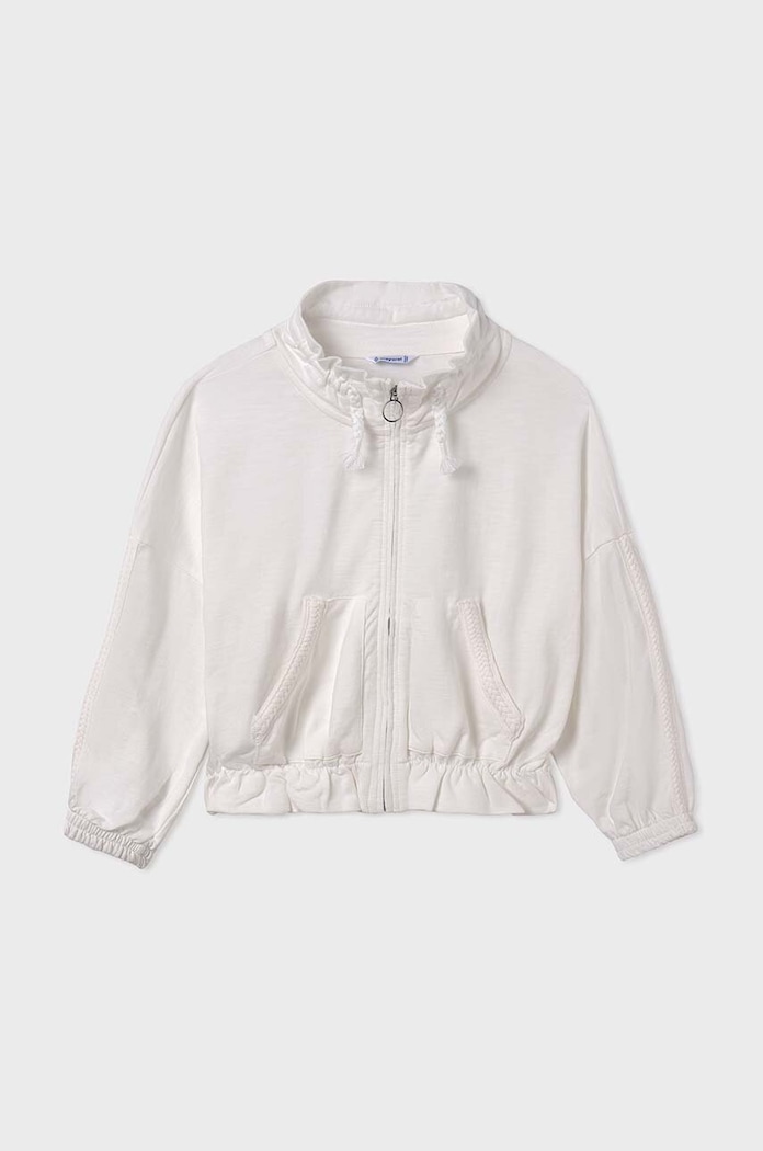 Mayoral bluza bawełniana dziecięca bawełna beżowy 6461.8C.Junior.PPYH