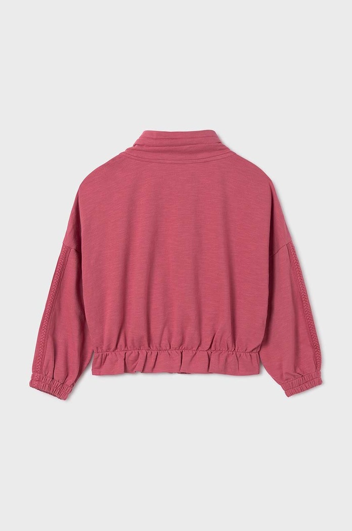 Mayoral bluza bawełniana dziecięca 6461.8C.Junior.PPYH różowy SS24
