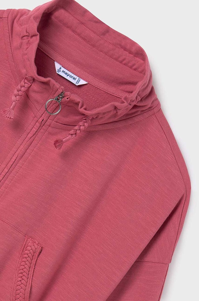 Dziewczynka Mayoral bluza bawełniana dziecięca 6461.8C.Junior.PPYH różowy