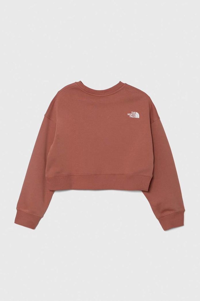 Dětská mikina The North Face NEW CUTLINE CREW FLEECE NF0A877P růžová SS24