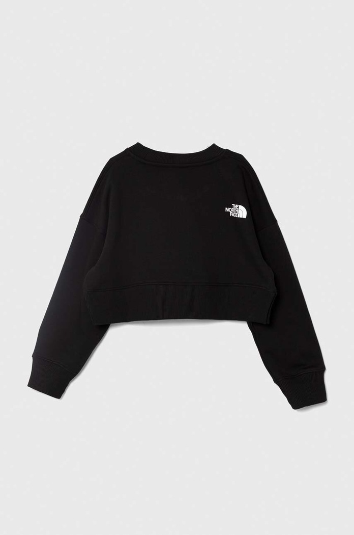Παιδική μπλούζα The North Face NEW CUTLINE CREW FLEECE NF0A877P μαύρο SS24