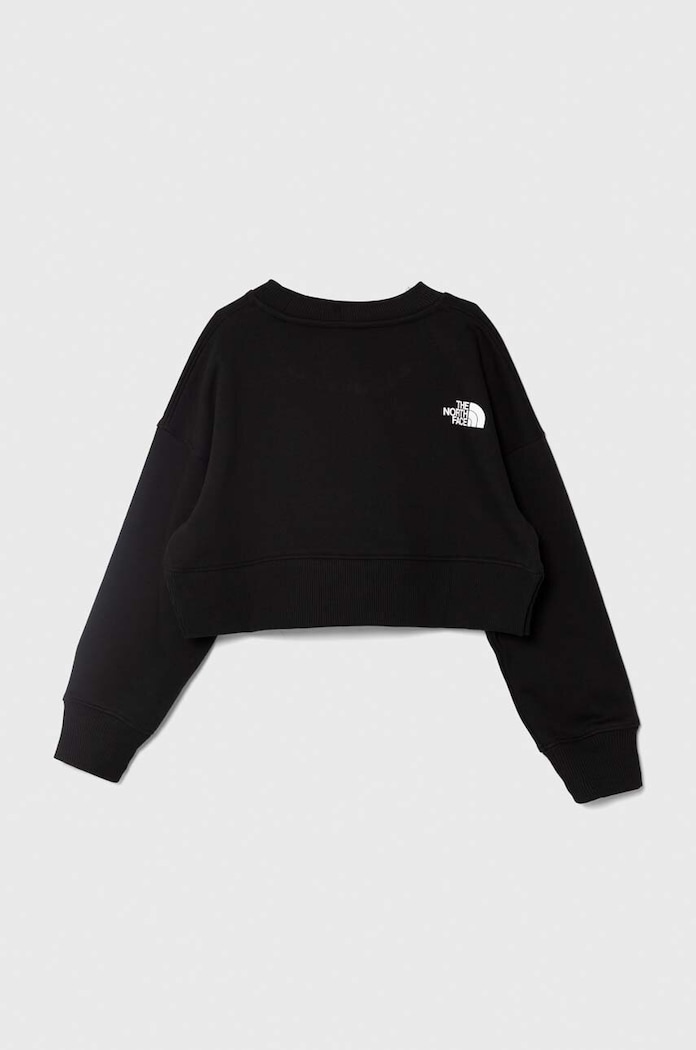 Παιδική μπλούζα The North Face NEW CUTLINE CREW FLEECE NF0A877P μαύρο SS24