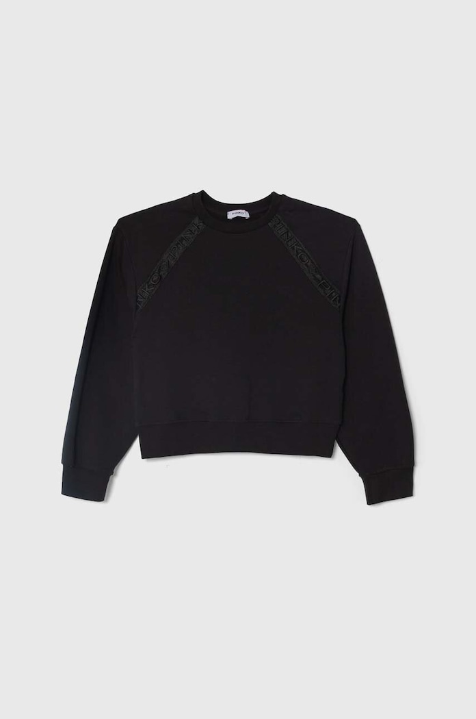 Pinko Up bluza dziecięca aplikacja czarny S4PIJGSW185
