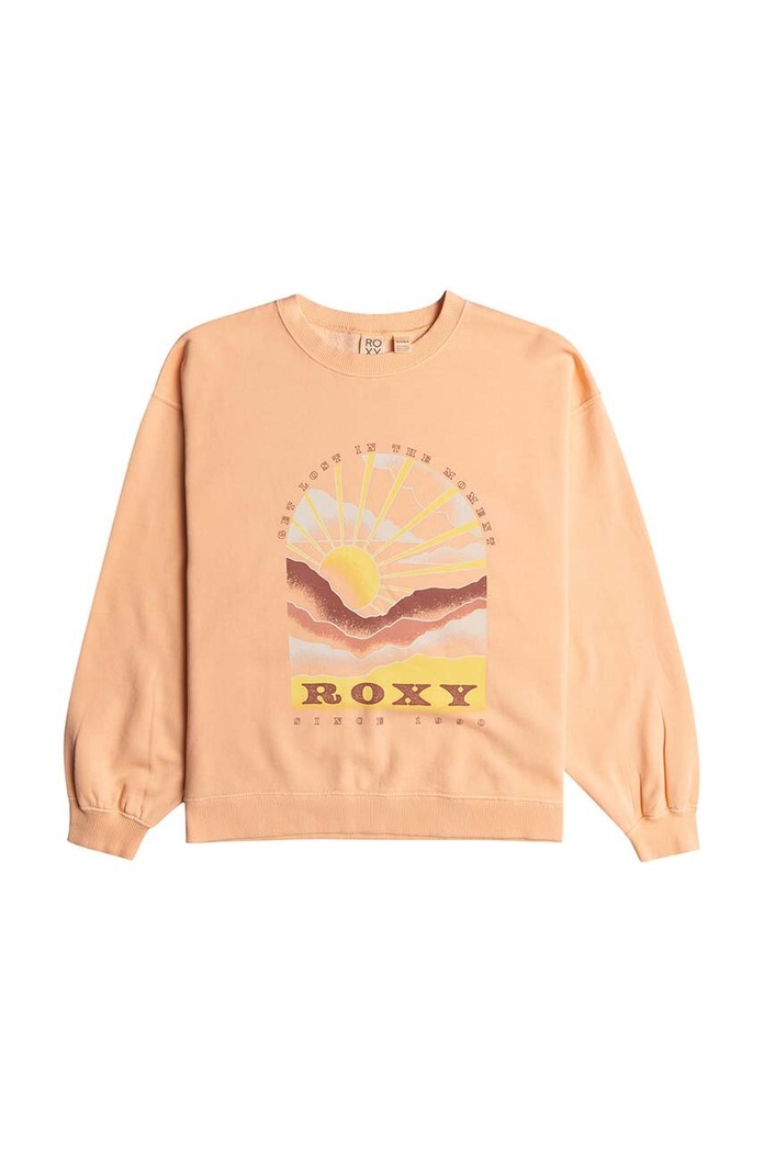 Roxy bluza dziecięca LINEUPCREWRGTER ERGFT03926 pomarańczowy SS24