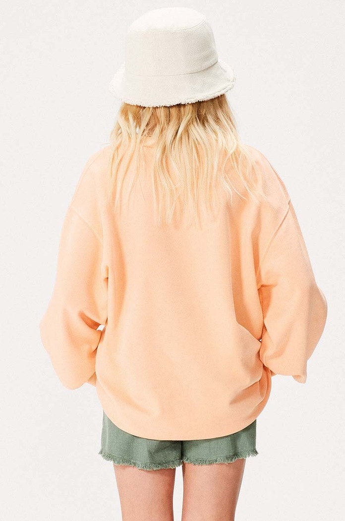 Roxy bluza dziecięca LINEUPCREWRGTER ERGFT03926 pomarańczowy