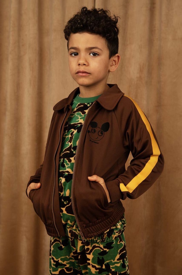 Mini Rodini bluza dziecięca pozostałe brązowy 2412010716