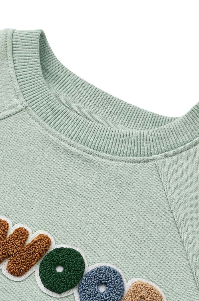 Detská bavlnená mikina Liewood Aude Placement Sweatshirt modrá LW18792