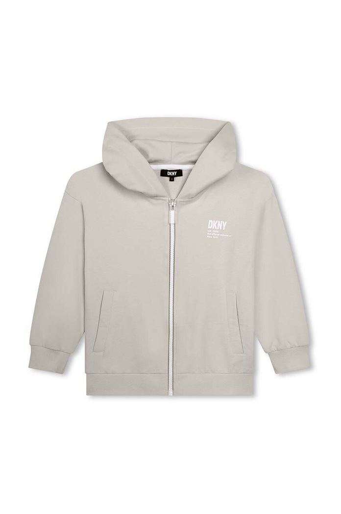Dětská bavlněná mikina Dkny D60028.114.150 bílá SS24